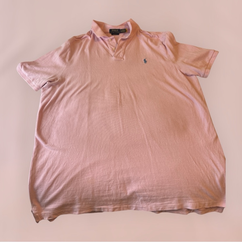 Polo by Ralph Lauren Men's Light Pink Polo Shirt